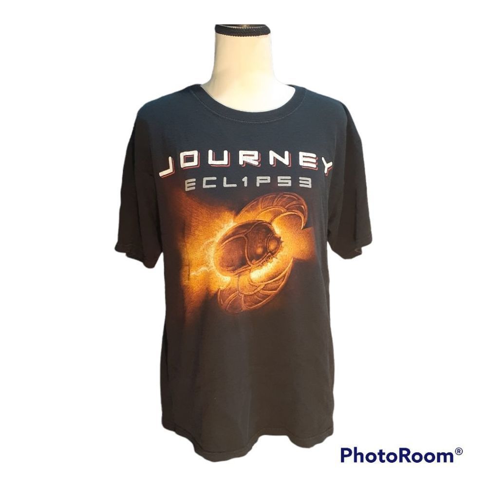 🔵 Journey ECL1P53 Eclipse North American Tour 2011 Concert Black Tshirt Tee